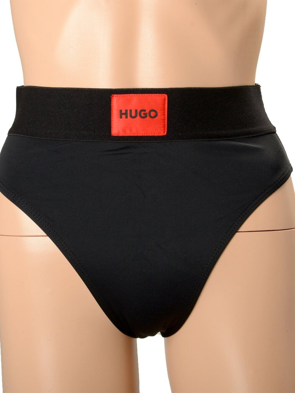 Hugo Boss Women's "High Waist Red Label" Black Swim Bikini Bottom US S IT 40
